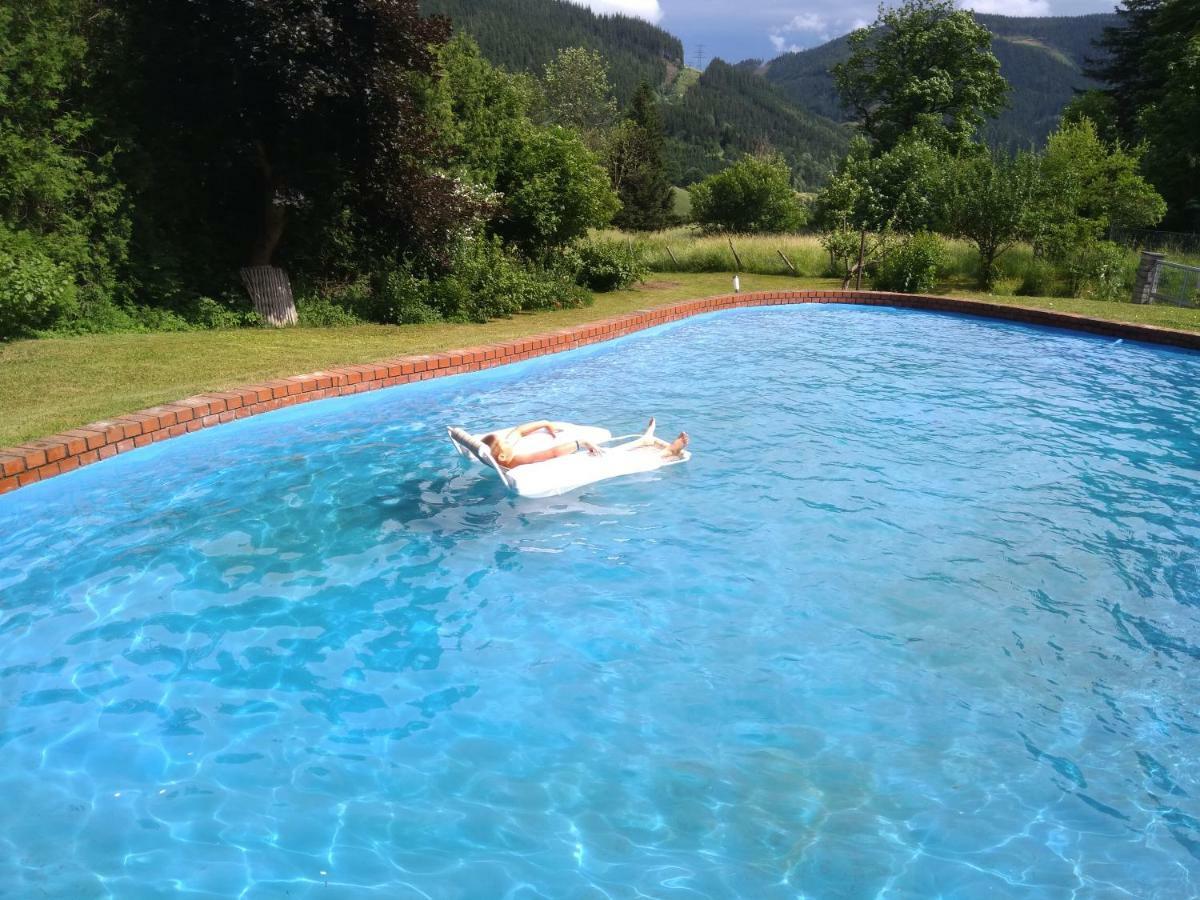 Pool, Pokale, Sauna, Billard, Kirche U. Viel Natur Vordernberg Buitenkant foto
